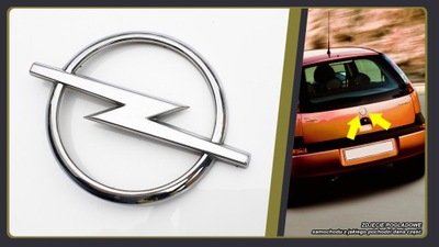 OPEL CORSA C EMBLEMA INSIGNIA LOGOTIPO PARTE TRASERA TRASERA DE TAPA ORIGINAL  