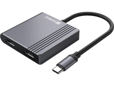 Sandberg USB-C Dock 2xHDMI+USB+PD, 136-44