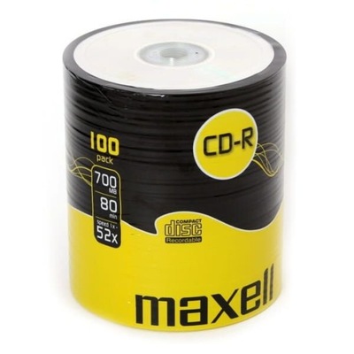 Płyta CD Maxell CD-R 700 MB 100 szt. szpindel