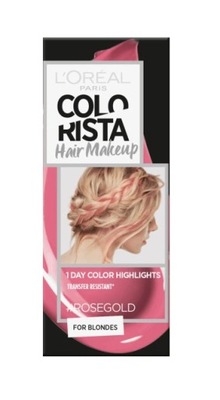 Farba L'Oreal Paris Colorista Hair Makeup Rosegold