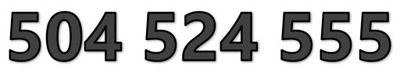 504 524 555 STARTER ORANGE ZŁOTY ŁATWY PROSTY NUMER KARTA PREPAID SIM GSM