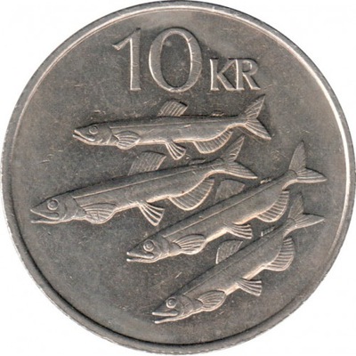 10 kronor (1987) Islandia