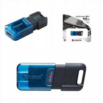 Kingston pendrive pamięć USB-C 64GB DataTraveler 80 M 200MB/s type-C
