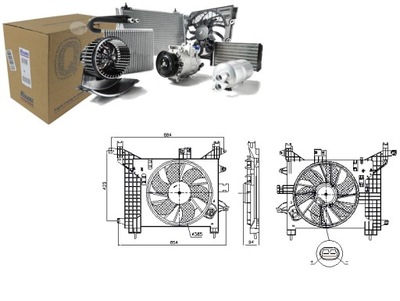 ВЕНТИЛЯТОР РАДИАТОРА Z КОРПУСОМ DACIA DUSTER DUSTER SUV RENAULT DUSTER
