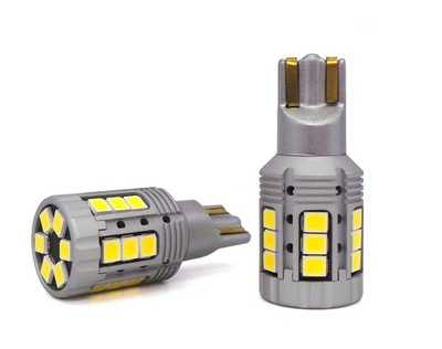 LUZ DIODO LUMINOSO LED W16W 12-24V 100% CAN BLANCA SIN BLEDU  