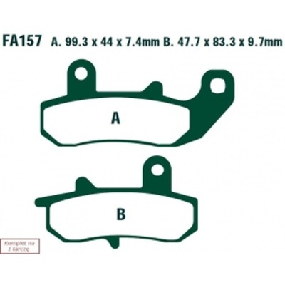 ZAPATAS HAM. MOTO. SUZUKI DR 600 RK (SN41A) (89) FA157  