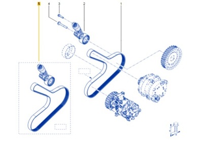 Ina набір ремінь обладнання renault koleos ii talisman 2.0 dci 8201719296 фото №1