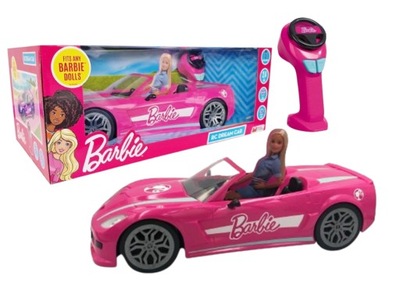 Barbie Zdalnie sterowany różowy kabriolet pojazd RC