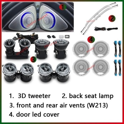 PARA MERCEDES GASOLINA W213 CLASE E CUPÉ PARA AMG E43 E53 64 COLORES DIODO LUMINOSO LED AIR  