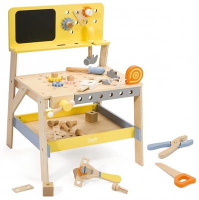 Drewniany warsztat majsterkowicza narzędzia dzieci