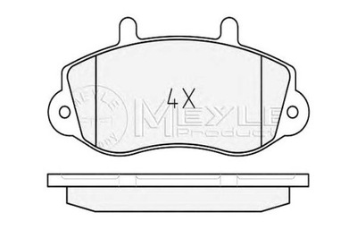 MEY 0252330218/PD КОЛОДКИ HAM. RENAULT P. MASTER 98- MOVANO -00