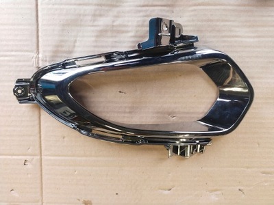 Kia ceed ii решітка радіатора рамка протитуманної фари ліва хром фото №1