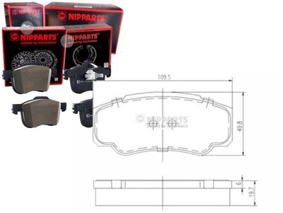 ZAPATAS DE FRENADO NISSAN CABSTAR 28.11 NIPPARTS NIP  