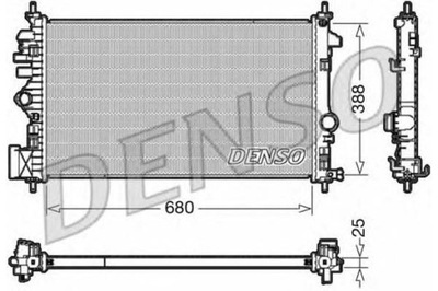 RADUADOR DEL MOTOR CHEVROLET MALIBU OPEL INSIGNIA A  