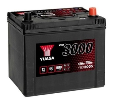 АККУМУЛЯТОР YUASA 12V 60AH/500A SMF P+