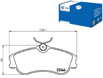 HELLA PAGID ZAPATAS DE FRENADO 425213 425378 E172073  