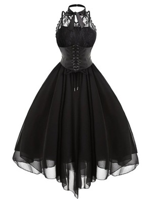 Modna SUKIENKA gotycka suknia balowa sukienek dla