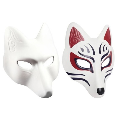 Fox Mask Maski dla dorosłych Therian Gear 2 szt