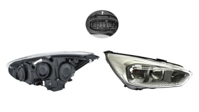 Фара лампа ford focus iii mk3 14- правий фото №1