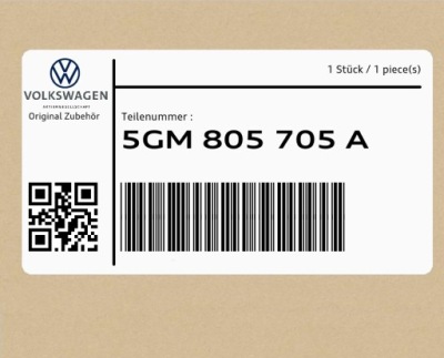 Направляющая 5gm805705a vw golf фото №1