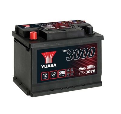 BATERÍA YUASA 12V 62AH 550A YBX3078  