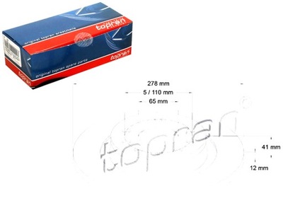 TOPRAN DISCOS DE FRENADO 2 PIEZAS OPEL SIGNUM 3.0 V6 CD  