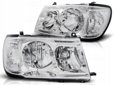 Лампы toyota land cruiser fj100 98-03r хром depo фото №1