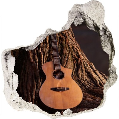 Fotoobraz dziura ścienna Gitara akustyczna 125x125