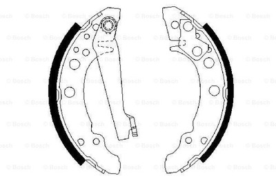 BOSCH ZAPATAS DE TAMBOR HAM. VW GOLF/PASSAT  