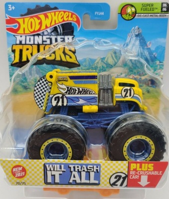 Auto Hot Wheels Monster Will Trash It All