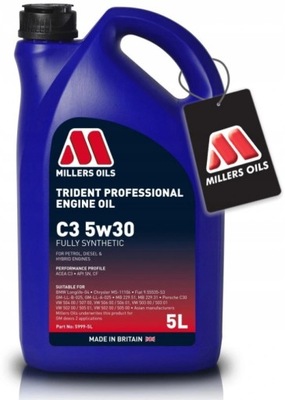 MILLERS OILS TRIDENT LONGLIFE 5W30 5L BMW LL04