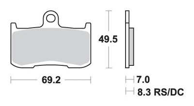 SBS КОЛОДКИ ТОРМОЗНЫЕ KH347 RACING DUAL CARBON КОЛЕС