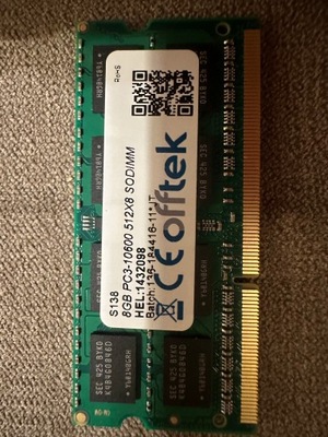 Pamięć RAM DDR3L 8GB PC3-10600 8 GB