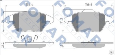 КОЛОДКИ ГАЛЬМІВНІ ПЕРЕД VW JETTA IV FO 918781