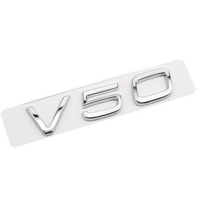 EMBLEMA ŽENKLELIS V50 VOLVO-SREBRNY 