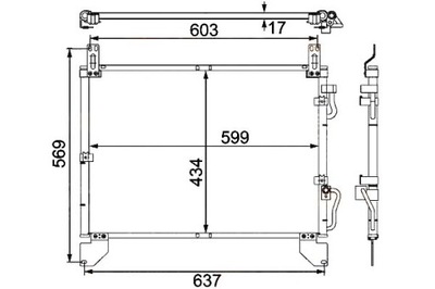 Hella конденсатор радиатор кондиционера 6840008002 фото №1