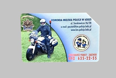 karta telefoniczna tp KOMENDA MIEJSKA POLICJI W ŁODZI