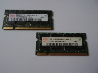 Pamięć Ram HYNIX 4GB 2Rx8 PC2-6400U-666-12 2x2GB