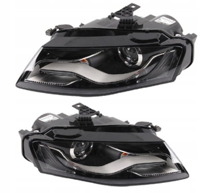 Audi a4 s4 b8 07-10 фари передні комплект фото №1