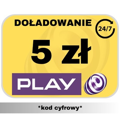 Doładowanie Play 5 zł - AUTOMAT