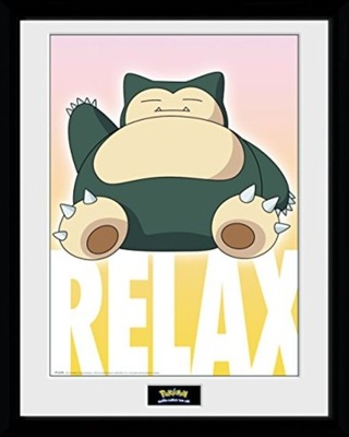 POKEMON SNORLAX PLAKAT W RAMCE