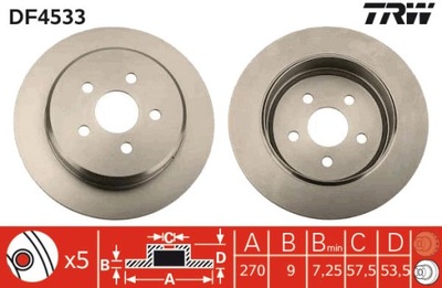 DISCO DE FRENADO DF4533  