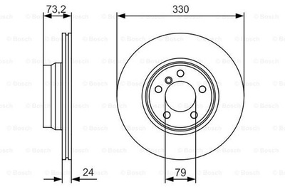 ДИСКИ ТОРМОЗНЫЕ ТОРМОЗНЫЕ ПЕРЕД BOSCH 0 986 479 A06