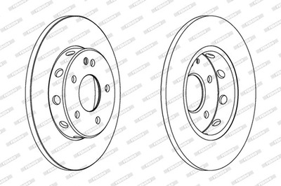 ДИСКИ ТОРМОЗНЫЕ ТОРМОЗНЫЕ ПЕРЕД FERODO DDF540