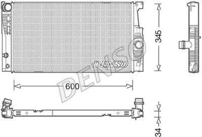 RADUADOR BMW 5 GRAN TURISMO /F07/ 10- DENSO  