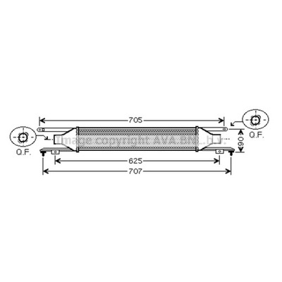 RADUADOR AIRE DE CARGA AVA QUALITY COOLING OLA4420  