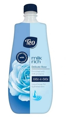 Teo, Mydło w płynie Delicate Rose zapas, 800 ml