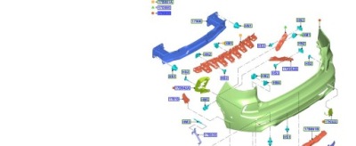 Бампер задняя ford kuga mk3 st line 2501871 6xpdc фото №1
