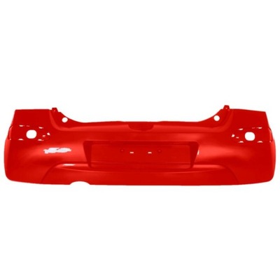 Бампер renault twingo ii 01.01- красный фото №1