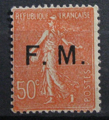 FRANCJA - Mi 6 (*) - bez kleju - Militar postmarken
